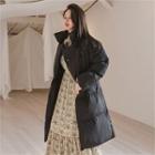 Collared Thick Long Puffer Coat
