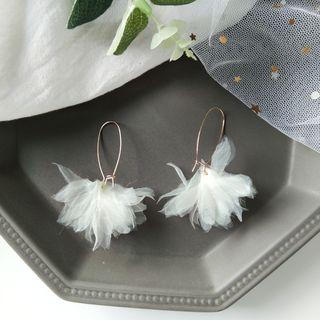 Lace Flower Dangle Earring 1 Pair - Dangle Earring - One Size