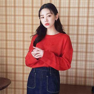 Faux-gem Double-disc Dangle Earrings