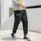 Wide-leg Letter Jeans