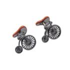 Fashion Vintage Bicycle Cufflinks Silver - One Size