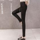 Asymmetric Cuff Skinny Jeans