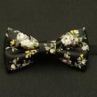 Faux-leather Bow Tie Ja69 - Black - One Size