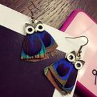 Owl Drop Earrings