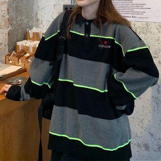 Polo Striped Sweater As Shown In Figure - One Size
