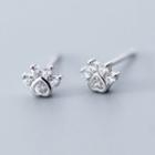 Cat Paw Earring Silver - One Size