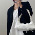 Frayed Hobo Bag White - One Size