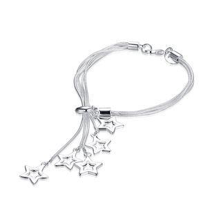Elegant Fashion Romantic Fantasy Starry Sky Star Bracelet Silver - One Size