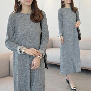 Long-sleeve Long T-shirt Dress