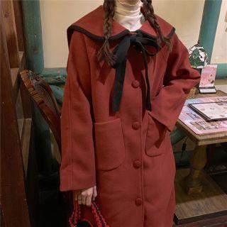 Lapel Over-sized Woolen Jacket