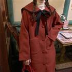 Lapel Over-sized Woolen Jacket