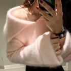 Collared Wide-sleeve Sweater