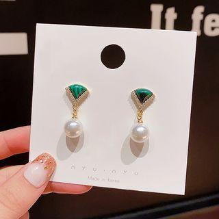 Faux Pearl Earring E1590 - Gold - One Size