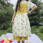 Avocado Printed Midi Jumper Dress