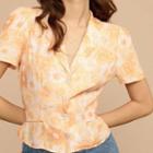 Floral Print Short Sleeve Button-through Shirt
