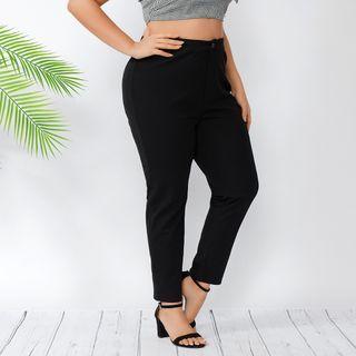 Plus Size Plain Dress Pants