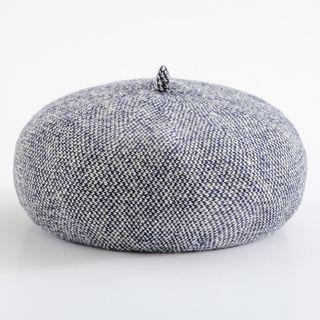 Melange Knit Beret Hat