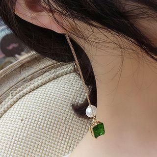 Glass Drop Single Earring