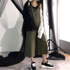 Spaghetti Strap Jumpsuit Army Green - One Size