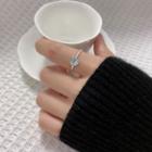 Heart Moonstone Sterling Silver Ring Silver - One Size