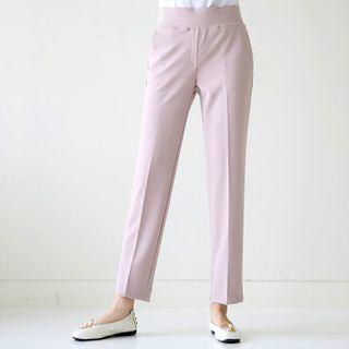 Waistband Straight Dress Pants