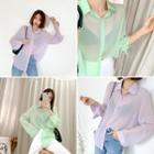 Pastel Color See-through Shirt