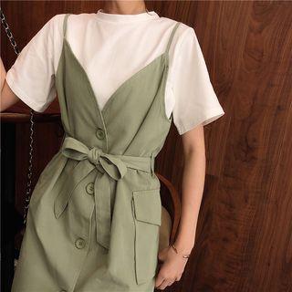 Short-sleeve T-shirt + Sleeveless Dress