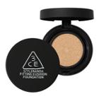 3 Concept Eyes - Fitting Cushion Foundation Spf50+ Pa+++ With Refill #002 Natural Beige