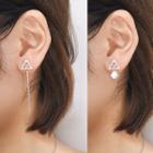 Non Matching Triangle Earrings