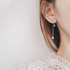 Sterling Silver Flower-accent Earrings