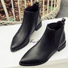 Elastic Gusset Ankle Boots