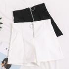 Hoop-accent A-line Shorts