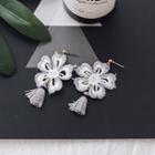 Embroidered Drop Earring