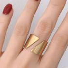 Stainless Steel Open Ring Gold - Us Size 7