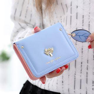 Studded Faux Leather Wallet