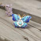 Retro Freshwater Pearl Butterfly Hair Pin