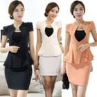 Elbow-sleeve Top / Set: Short-sleeve Top + Pants / Skirt