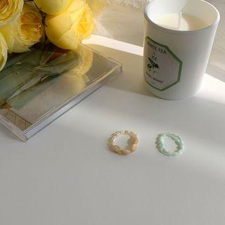 Plain Ring 1 Pc - Plain Ring - Green - One Size