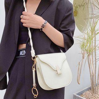Mini Flap Braided Saddle Crossbody Bag
