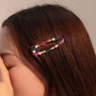 Faux Crystal Hair Clip 01 - 12254 - Kc Gold - One Size