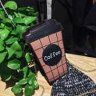 Faux-leather Coffee Cross Bag