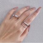 Alloy Layered Open Ring Silver - Ring - One Size
