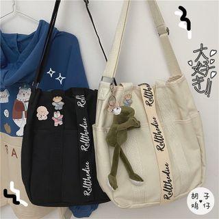 Lettering Shoulder Bag / Bag Charm / Set