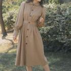 Long-sleeve Single Breasted Coat