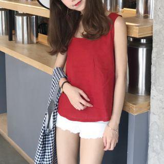Square Neck Sleeveless Top
