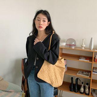 Lapelless Short Blazer