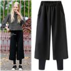 Leggings Inset Wide-leg Pants
