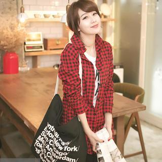 Gingham Long Shirt