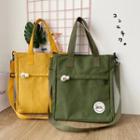 Fish Brooch Canvas Shopper Bag With Shoulder Strap