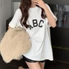 Short-sleeve Lettering Loose Fit T-shirt